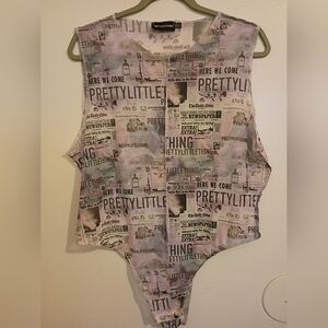 PrettyLittleThing‎ Women's Printed Bodysuit Sz 18